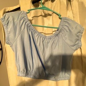 Off the shoulder crop top